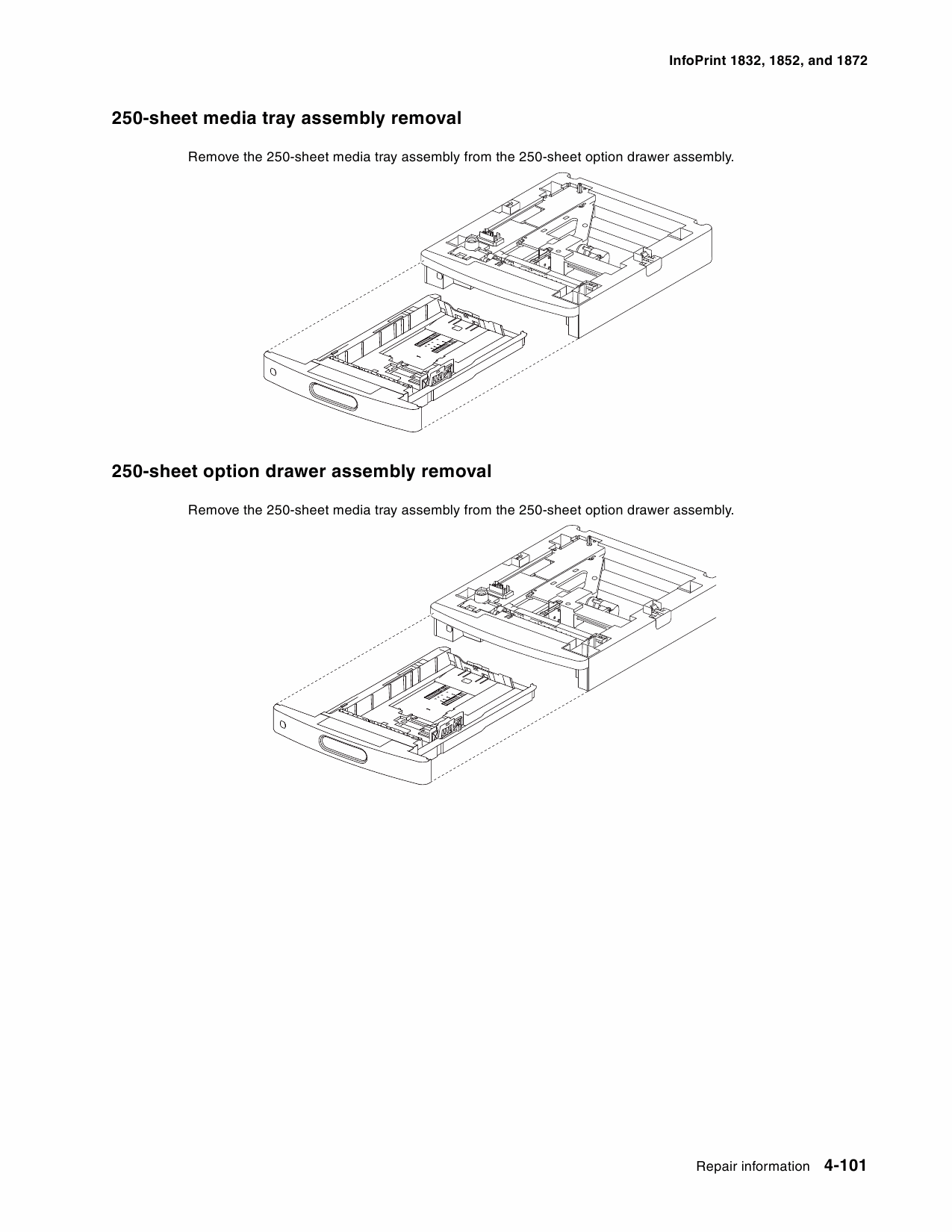 Lexmark InfoPrint 1832 1852 1872 Service Manual-5